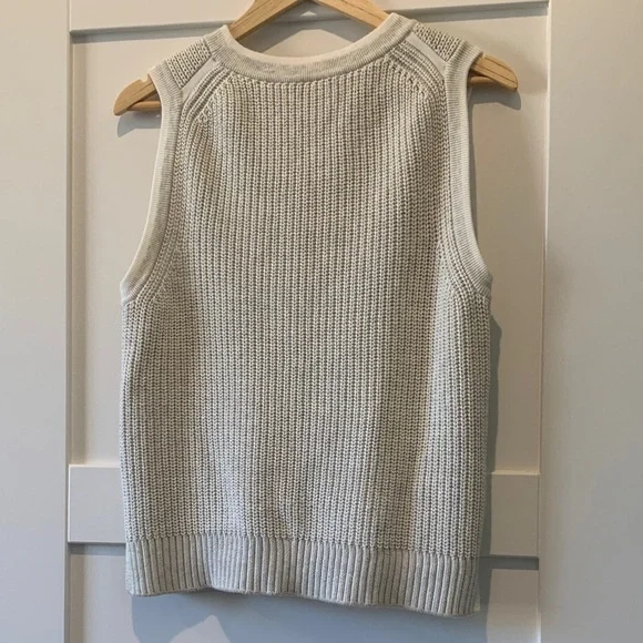 ME+EM Cream Sleeveless Sweater - Picture 2 of 5